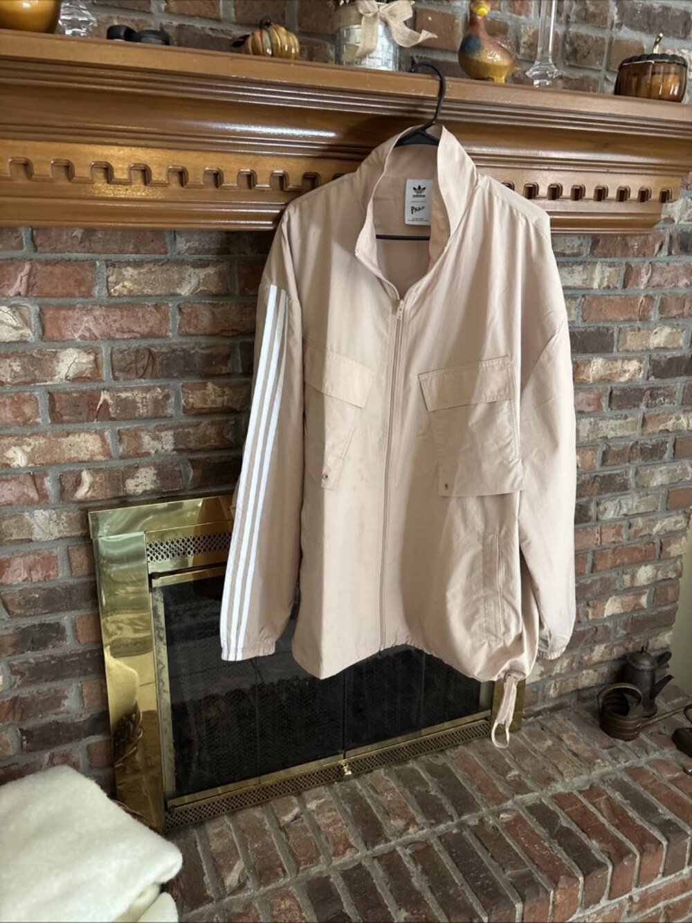 Adidas Parley Beige Windbreaker Size XL